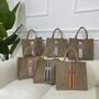 Personalised Square Stripe Jute Tote Bag, thumbnail 6 of 8