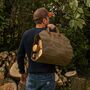 Waxed Canvas Craftwood Two In One Log Bag, thumbnail 3 of 5