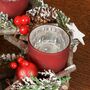 Natural Christmas Candle Holder Centrepiece, thumbnail 6 of 7