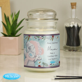 Me To You Cosy Winter Scented Candle Jar, 2 of 4