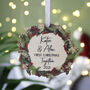 Couples First Christmas Together Hanging Decoration, thumbnail 5 of 6