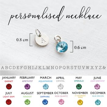 Two Hearts Personalised Necklace In Sterling Silver, 3 of 12