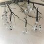 Set Of Six Monochrome Baubles Black And White Christmas Decor Bauble Set, thumbnail 7 of 7