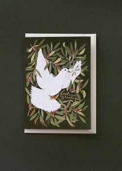Dove Festive Greetings Christmas Card, 2 of 6