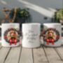 Personalised Cocker Spaniel Christmas Wreath Dog Mug, thumbnail 2 of 2