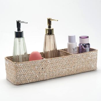 Small Woven Seagrass Storage Organiser Basket, 4 of 11