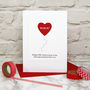 Heart Balloon Personalised Anniversary Card, thumbnail 4 of 7