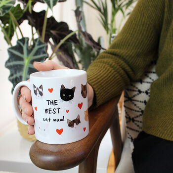 Best Cat Mum, Personalised Mug, 3 of 5