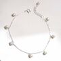 Sterling Silver String Of Pearls Bracelet, thumbnail 1 of 7