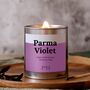 Parma Violet Wood Wick Candle, Sweets Inspired Fragrance, thumbnail 1 of 7