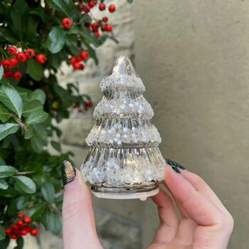 Light Up Little Glass Christmas Tree, 5 of 6