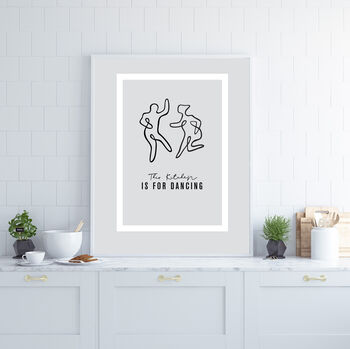 Personalised 'This Kitchen Is For Dancing' Print, 6 of 10