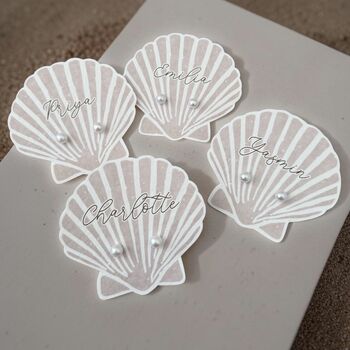 Personalised Pearl Earrings On Seashell Display Card, 3 of 3