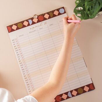 2025–2026 Academic A3 Family Planner | Boho Nouveau, 3 of 9