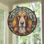 Bassett Hound Stained Glass Effect Suncatcher, thumbnail 6 of 6