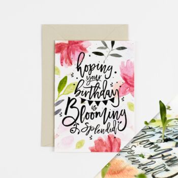 Blooming Splendid Plantable Birthday Card, 3 of 8
