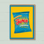 Well Done ‘The Crunch’ Congratulations Card, thumbnail 2 of 3