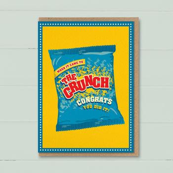 Well Done ‘The Crunch’ Congratulations Card, 2 of 3