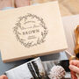 Personalised Wooden Wedding Keepsake Box For Couples, thumbnail 1 of 7