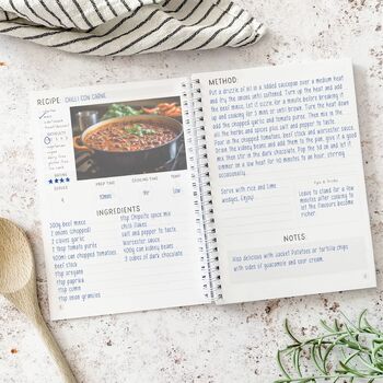 Personalised Recipe Book, 4 of 9