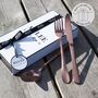 Valentine’s Day Gift Personalised Cutlery Set, thumbnail 3 of 3