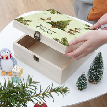 Personalised Playing Reindeers Christmas Eve Box, 2 of 9