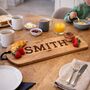 Personalised Family Surname Extra Long Serving Board, thumbnail 1 of 7