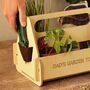 Personalised Wooden Garden Tool Caddy – Gardener Gift For Father’s Day, thumbnail 5 of 12