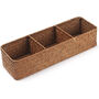 Handwoven Seagrass Storage Basket With Sections, thumbnail 2 of 2