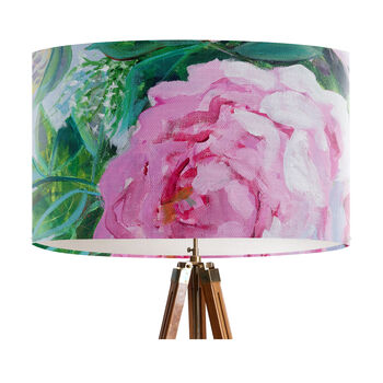 Printemps, Modern Floral Pink And Green Lampshade, 4 of 4
