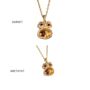 Lichen Pendant Gold Vermeil Plated Birthstone Necklace, thumbnail 4 of 12