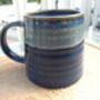 Individual Reactive Glaze Brûlée Mug In Denim Glaze, thumbnail 4 of 12