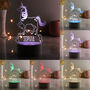 Personalised Unicorn LED Night Light, thumbnail 9 of 9