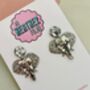 Elephant Glitter Resin Earrings / Animal Lover Gift / Safari Statement Jewellery / Cute Wildlife Accessories, thumbnail 5 of 5
