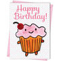'Happy Birthday' Cupcake Card, thumbnail 4 of 4