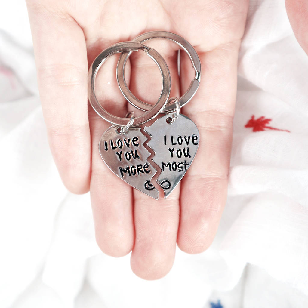 Image of I Love You More Keyring Set