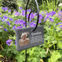 Memorial Photo Printed Garden Slate Tag Wire Holder, thumbnail 1 of 4