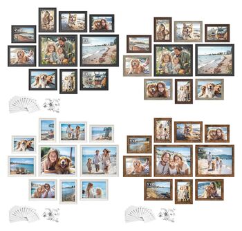 Ten Piece Picture Frame Set Collage Frames, 7 of 7