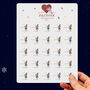 Christmas Stickers Butterfly Kisses, 25 Stickers, thumbnail 1 of 12