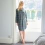 Women's 'Jura' Tartan Brushed Cotton Nightshirt, thumbnail 2 of 3