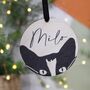 Personalised Wooden Cat Christmas Decoration, thumbnail 3 of 11