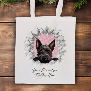 Personalised Christmas Scottish Terrier Break Through, 7 of 10