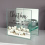 Personalised Christmas Village Glass Candle Holder, thumbnail 4 of 4