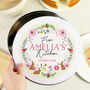Personalised Spring Florals Cake Tin, thumbnail 3 of 5