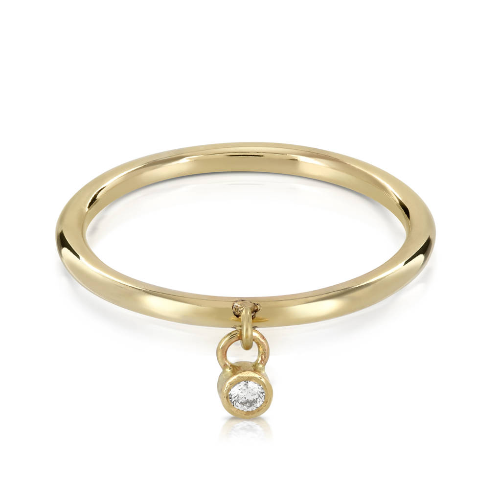 Dangle Diamond Ring By Laura Adele Jewellery | notonthehighstreet.com