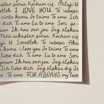 I Love You Language Print, 5 of 10