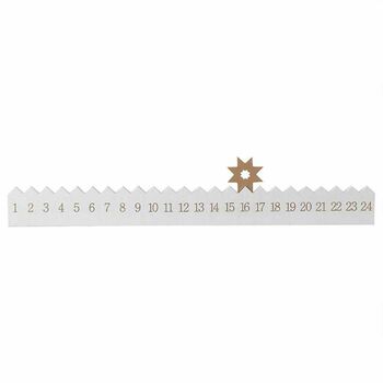 Personalised White Countdown Wooden Advent With Star, 3 of 3