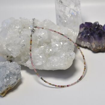 Dainty Gemstone Beaded Boho Summer Anklet, 4 of 9