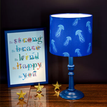 Fun And Colourful Jellyfish Patterned Drum Lampshade, 4 of 4