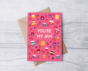 Sweet You're My Jam' Valentines Day Card, 2 of 2